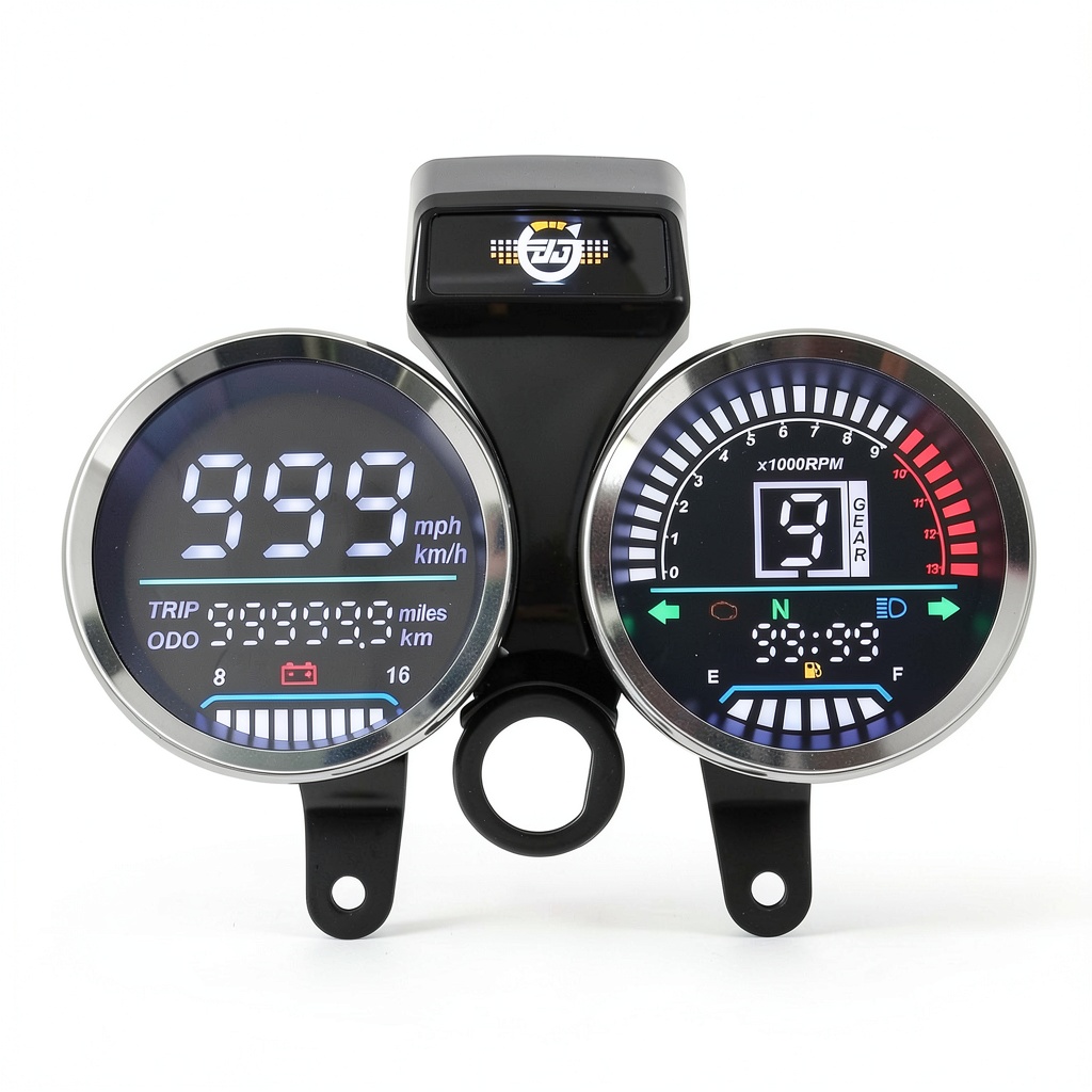 MAIMEIMI speedometer installed on a Suzuki GN 125 dashboard