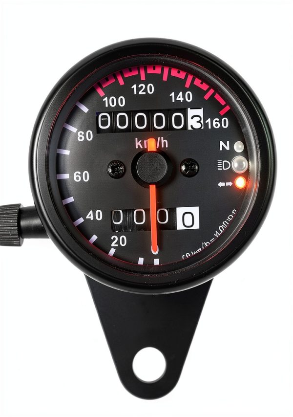 DKMOTORK Stainless Motorcycle Speedometer Gauge-3