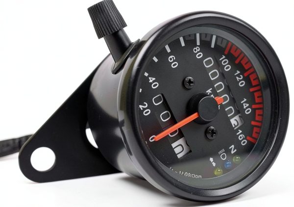 DKMOTORK Stainless Motorcycle Speedometer Gauge-7