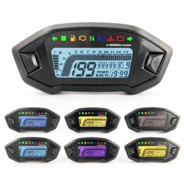 Motorcycle Digital Speedometer by KAOLALI ABS Plastic-7