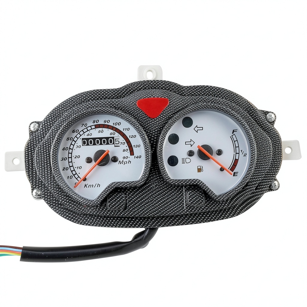 Minho Powersports Speedometer on a motorcycle