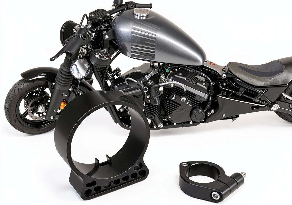 Hoypeyfiy speedometer relocation bracket on a Harley Davidson Sportster