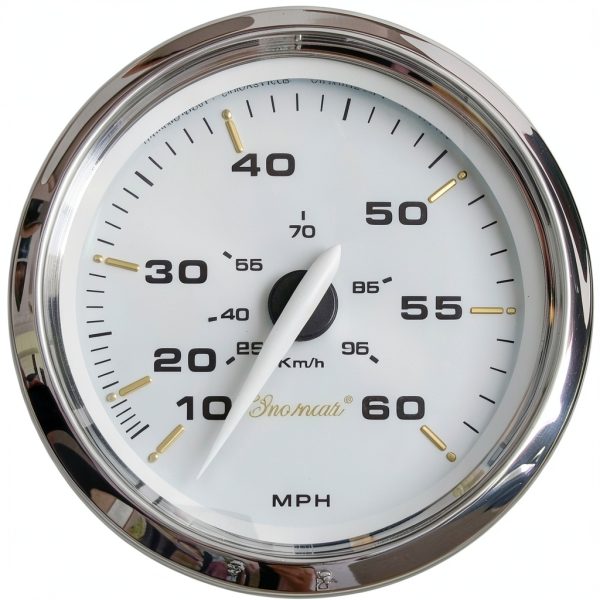 Faria Kronos Speedometer Aluminum Beige 4 Inch-0