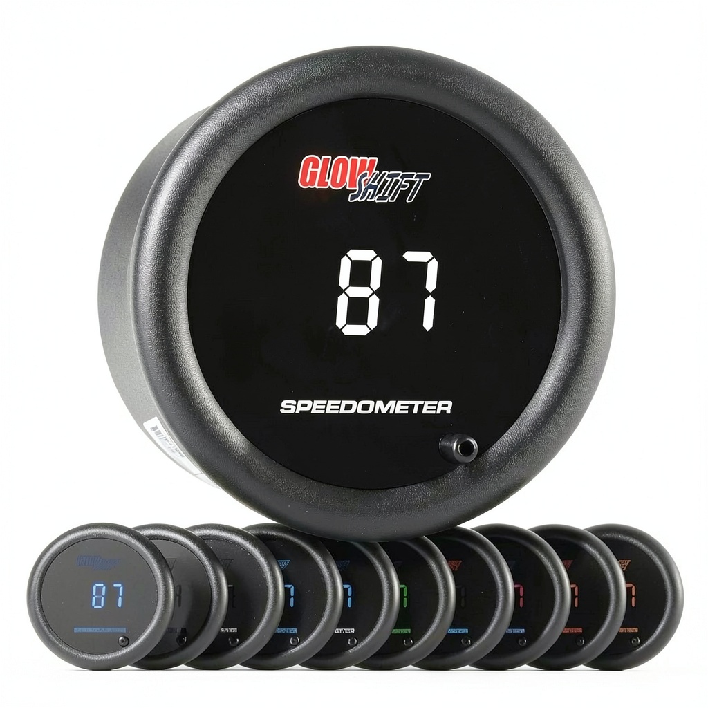'GlowShift Digital Speedometer Gauge'