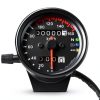 DKMOTORK Stainless Motorcycle Speedometer Gauge-2