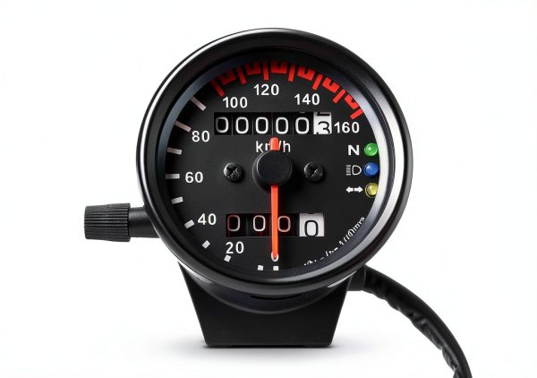 DKMOTORK Stainless Motorcycle Speedometer Gauge-2