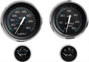 Faria Metal Speedometer Universal Fit-0