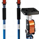 SAND MINE Third Hand Tool, Adjustable Support Pole, 3rd Hand Support System, Steel Support Rod for Cabinet Jacks Cargo Bars Drywall Support, Extends from 25 Inch to 45 Inch, 2 Pack-0