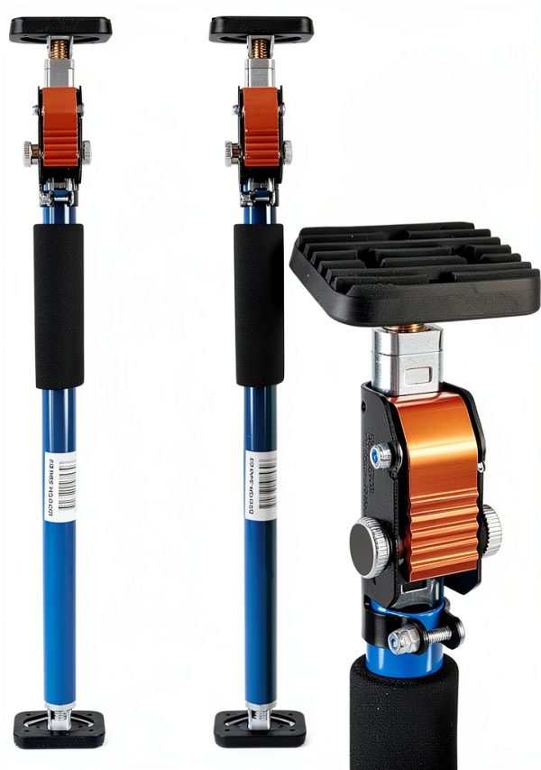 SAND MINE Third Hand Tool, Adjustable Support Pole, 3rd Hand Support System, Steel Support Rod for Cabinet Jacks Cargo Bars Drywall Support, Extends from 25 Inch to 45 Inch, 2 Pack-0