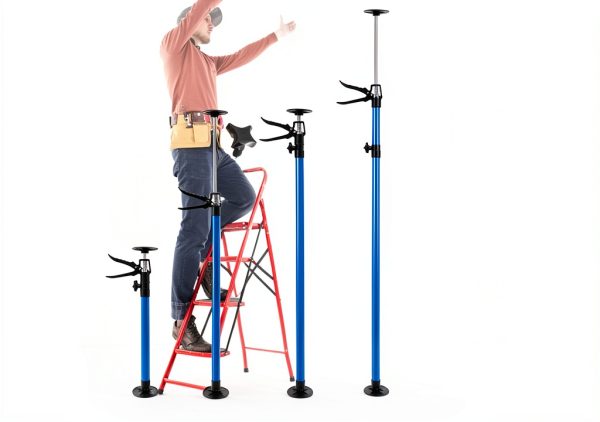 Cabinet Jack 2 PCS Support Pole by Yosoo Health Gear 45-114in-5