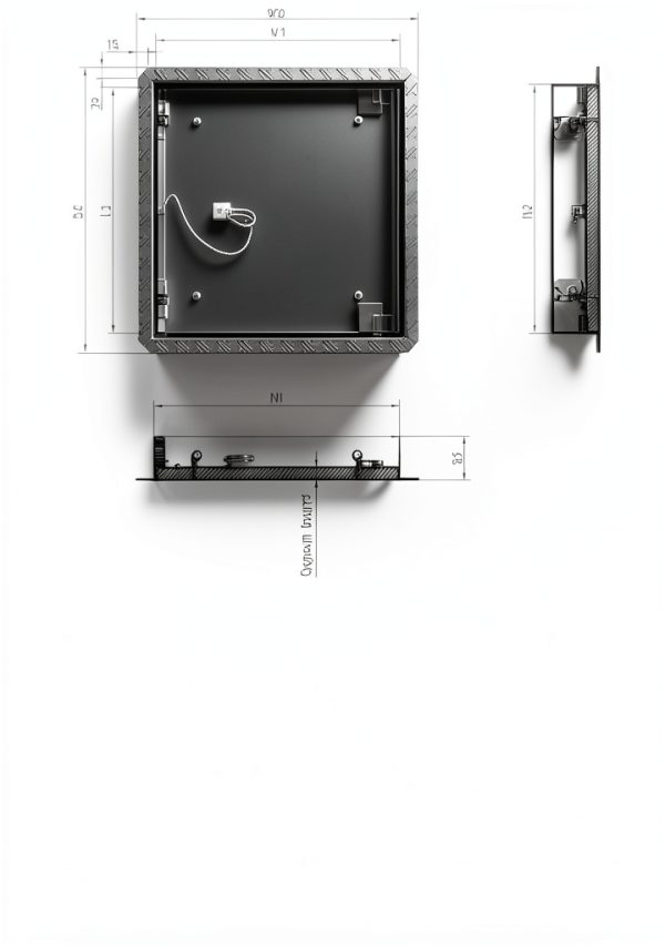 Drywall Access Panel 20x20 Byson Heavy Duty Steel Frame Mud-In Flange-8
