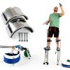 2 PCS Drywall Stilt Replacement Part,Aluminium Alloy Stilt Accessories Curved plate for fixing legs Drywall Stilts Replacement Parts for Plastering,Home Improvement,Painting and Wiring-3