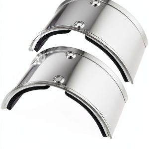 2 PCS Drywall Stilt Replacement Part,Aluminium Alloy Stilt Accessories Curved plate for fixing legs Drywall Stilts Replacement Parts for Plastering,Home Improvement,Painting and Wiring-0