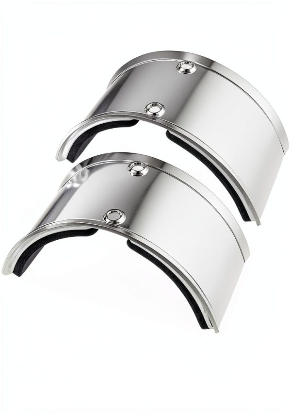2 PCS Drywall Stilt Replacement Part,Aluminium Alloy Stilt Accessories Curved plate for fixing legs Drywall Stilts Replacement Parts for Plastering,Home Improvement,Painting and Wiring-0
