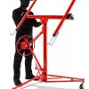 Drywall Lift 22FT Heavy Duty, 150lb Capacity Sheetrock Hoist with Telescopic Arm & Locking Wheels, Steel Panel Lifter for Ceiling Installation, One-Person Drywall Tool for Construction, Remodeling-4