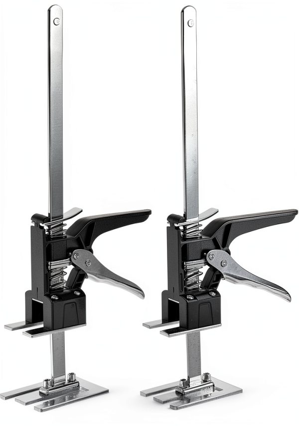 PATIKIL Labor Saving Handle 15inch 570 lb Load-Bearing, 2Pcs Labor Saving Arm Jack Hand Tool 9.8" Range Height Adjustment Device for Door Panel Lifting Cabinet Board Lifter-0