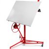 Drywall Lift 22FT Heavy Duty, 150lb Capacity Sheetrock Hoist with Telescopic Arm & Locking Wheels, Steel Panel Lifter for Ceiling Installation, One-Person Drywall Tool for Construction, Remodeling-6
