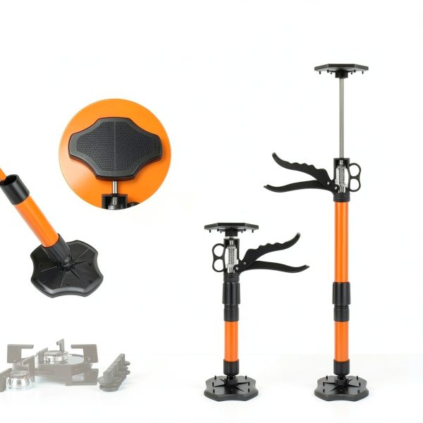 Cabinet Jacks for Installing cabinets, 13.8-23.6 inches Adjustable Support Pole with 360° Rotation, Third Hand Tool Support System with 88 lbs Capacity for Drywall Jack (2 Pack)-1