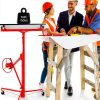 Drywall Lift Elevon 11FT Panel Hoist Jack 150LB Capacity Red-2