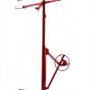 VEVOR 11ft Drywall Lift, Heavy-Duty 150 lbs Sheetrock Hoist with Adjustable Telescoping Arm, Lockable Wheels, Drywall Lifter Panel Jack Hoist Tools Ideal for Ceiling & Wall Installation (Red)-8