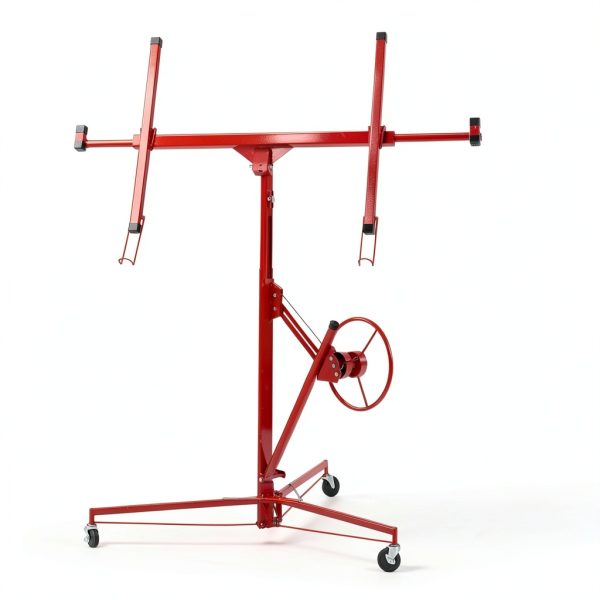 Drywall Lift Elevon 11FT Panel Hoist Jack 150LB Capacity Red-4