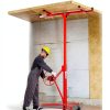 VEVOR 11ft Drywall Lift, Heavy-Duty 150 lbs Sheetrock Hoist with Adjustable Telescoping Arm, Lockable Wheels, Drywall Lifter Panel Jack Hoist Tools Ideal for Ceiling & Wall Installation (Red)-5
