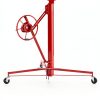 VEVOR 11ft Drywall Lift, Heavy-Duty 150 lbs Sheetrock Hoist with Adjustable Telescoping Arm, Lockable Wheels, Drywall Lifter Panel Jack Hoist Tools Ideal for Ceiling & Wall Installation (Red)-6