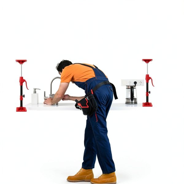 Cabinet Jack Support Pole NOEAIKE 2-Pack Adjustable Steel 11-23 Inch-6